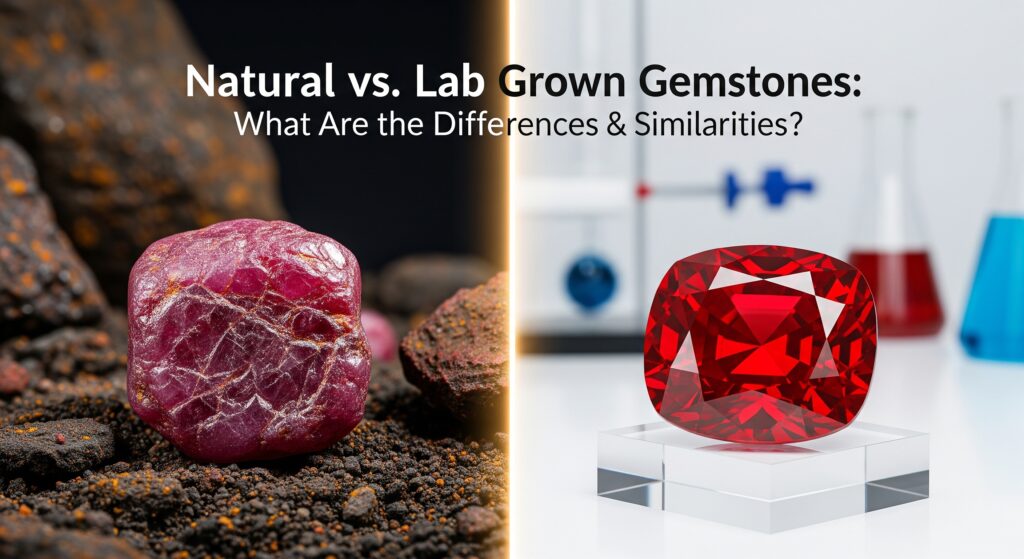 A Comparison Table Between Natural and Lab Grown Gemstones